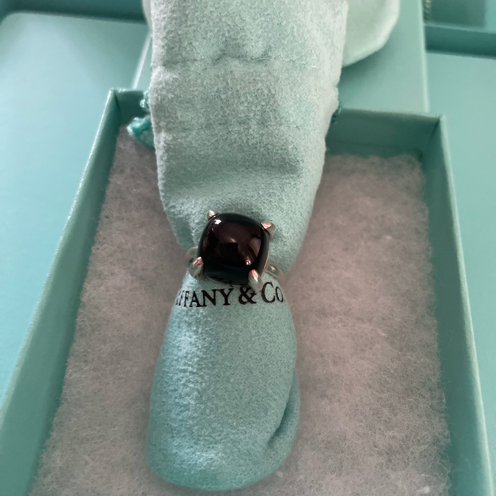 Tiffany & Co‎ onyx sugar stack ring